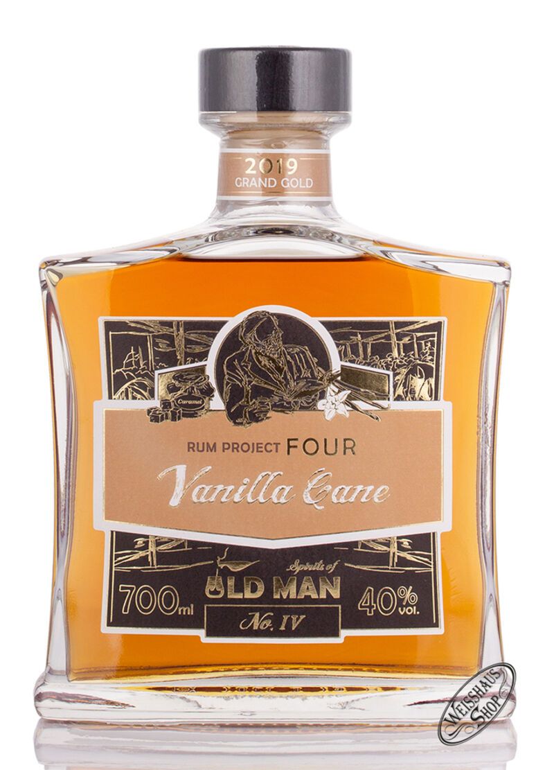 Old Man Project Four Vanille Cane Spirit 40% vol. 0,70l