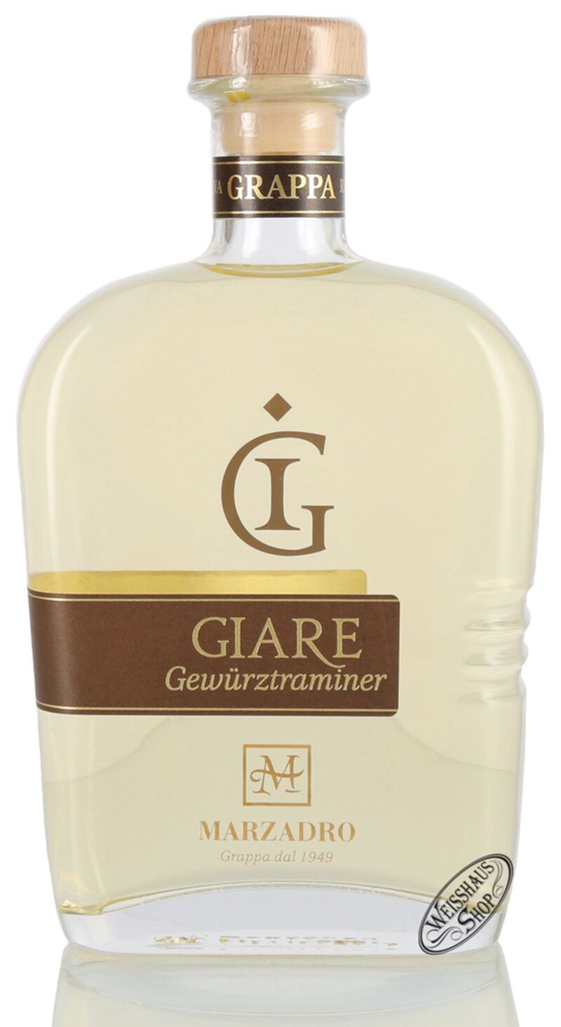 Marzadro Grappa Le Giare Gewürztraminer 41% vol. 0,70l Marzadro Grappa Le Giare Gewürztraminer 41% vol. 0,70l