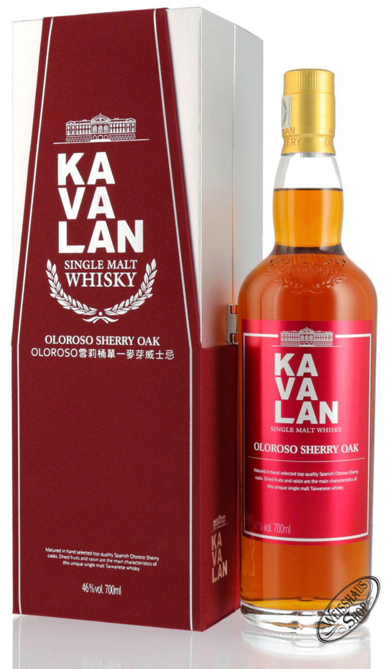 Kavalan Sherry Oak Single Malt Whisky 46% vol. 0,70l Kavalan Sherry Oak Single Malt Whisky 46% vol. 0,70l