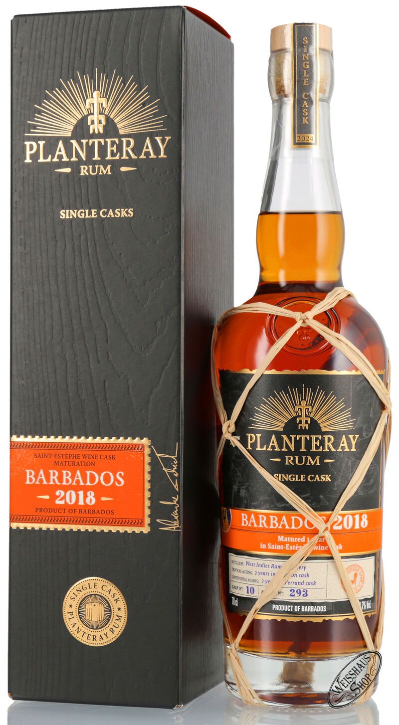 Planteray Barbados Vintage 2018 Single Cask Rum 50,7% vol. 0,70l Planteray Barbados Vintage 2018 Single Cask Rum 50,7% vol. 0,70l