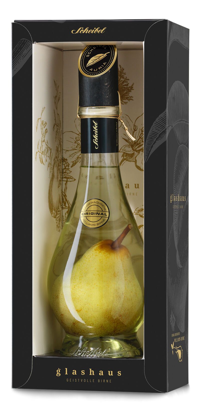 Scheibel Birnen Karaffe Aura Pure 40% vol. 0,70l Scheibel Birnen Karaffe Aura Pure 40% vol. 0,70l