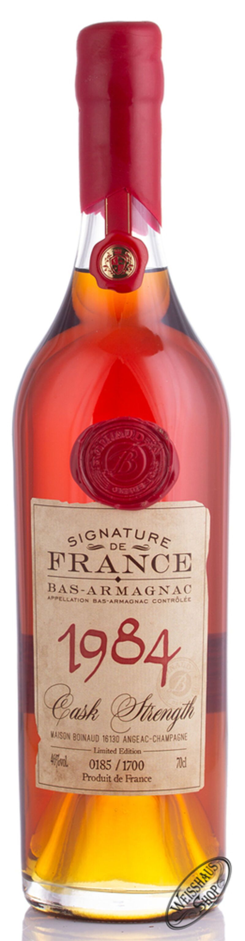 Signature de France Vintage 1984 Armagnac 46% vol. 0,70l Signature de France Vintage 1984 Armagnac 46% vol. 0,70l
