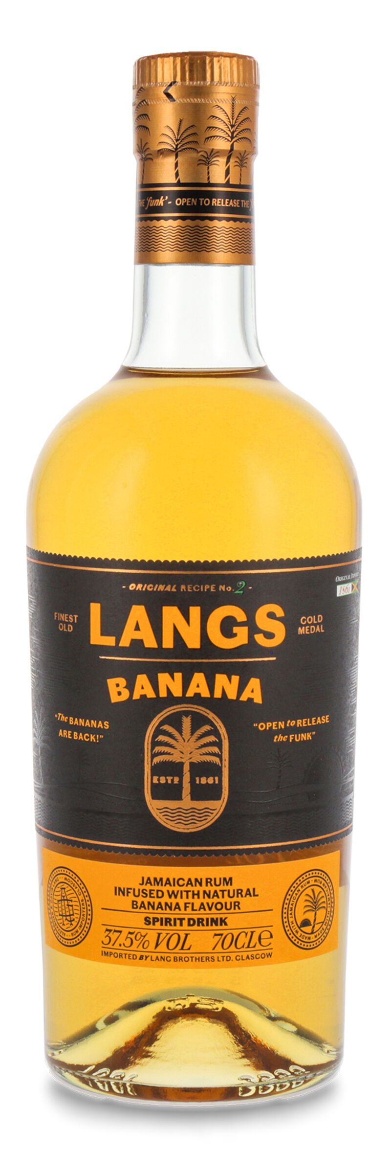 Langs Banana Infused Jamaican Rum 37,5% vol. 0,70l