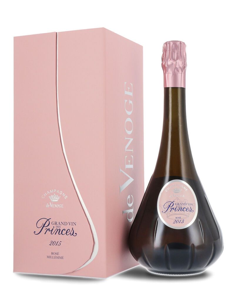 De Venoge Grand Vin des Princes Champagner Rosé Vintage 2015 12% vol. 0,75l Geschenkkarton