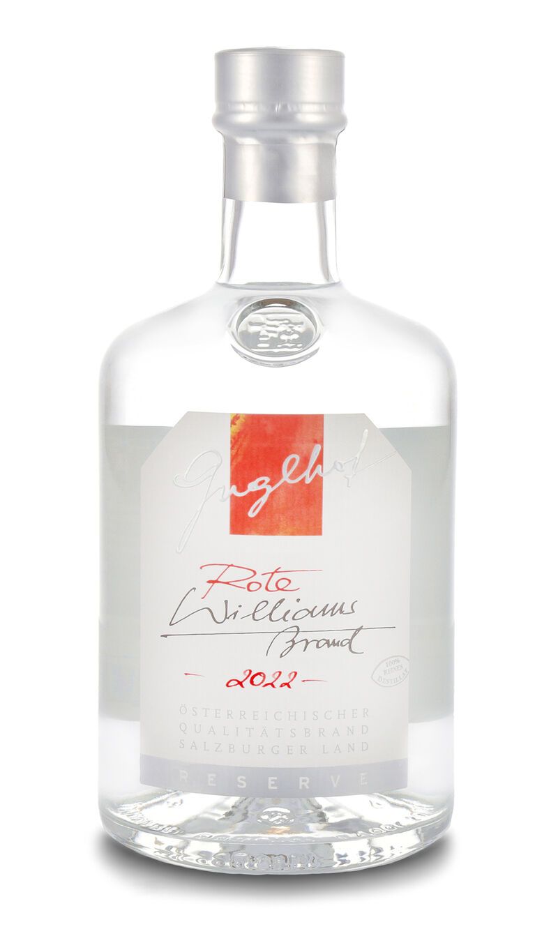 Guglhof Rote Williams Brand 41% vol. Jahrgangsbrand 0,70l B-Ware 
