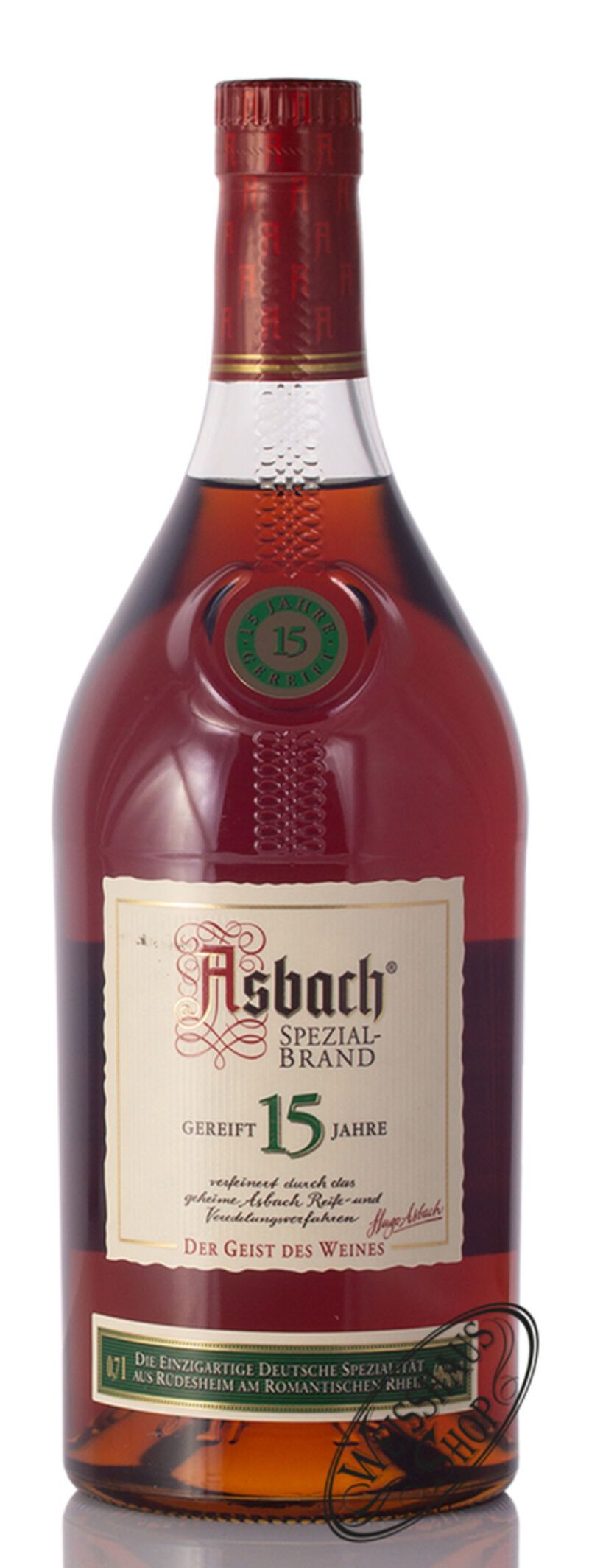 Asbach 15 YO Spezialbrand 40% vol. 0,70l Asbach 15 YO Spezialbrand 40% vol. 0,70l
