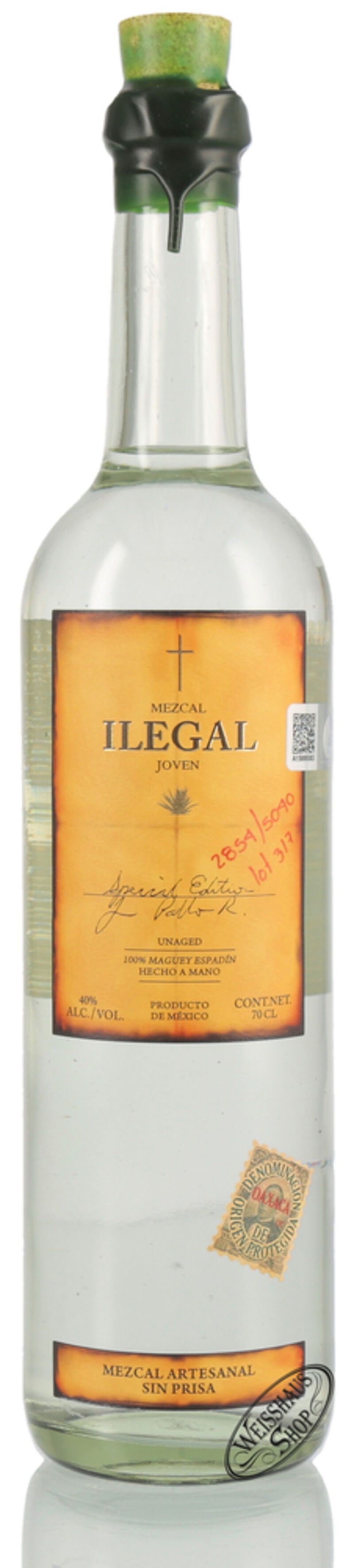 Ilegal Mezcal Joven 40% vol. 0,70l Ilegal Mezcal Joven 40% vol. 0,70l