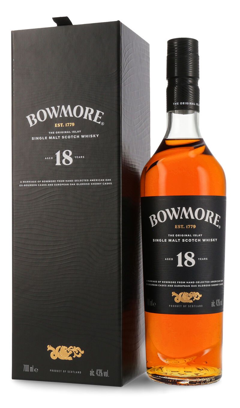 Bowmore 18 YO Islay Single Malt Whisky 43% vol. 0,70l