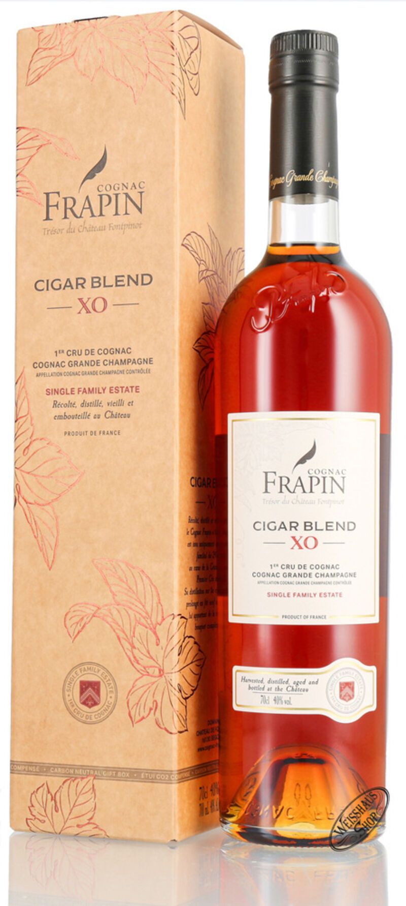 Frapin Cigar Blend XO Cognac 40% vol. 0,70l Frapin Cigar Blend XO Cognac 40% vol. 0,70l