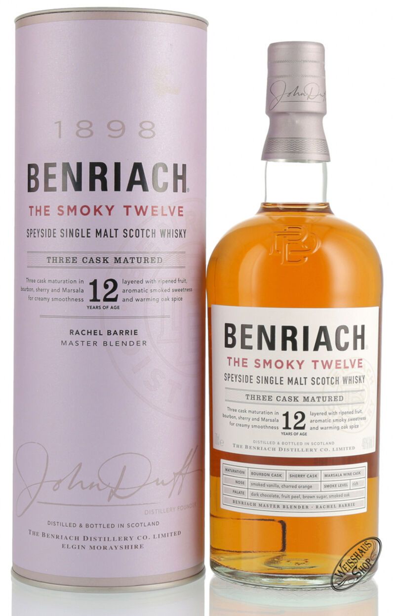 BenRiach The Smoky Twelve 12 YO Whisky 46% vol. 0,70l BenRiach The Smoky Twelve 12 YO Whisky 46% vol. 0,70l