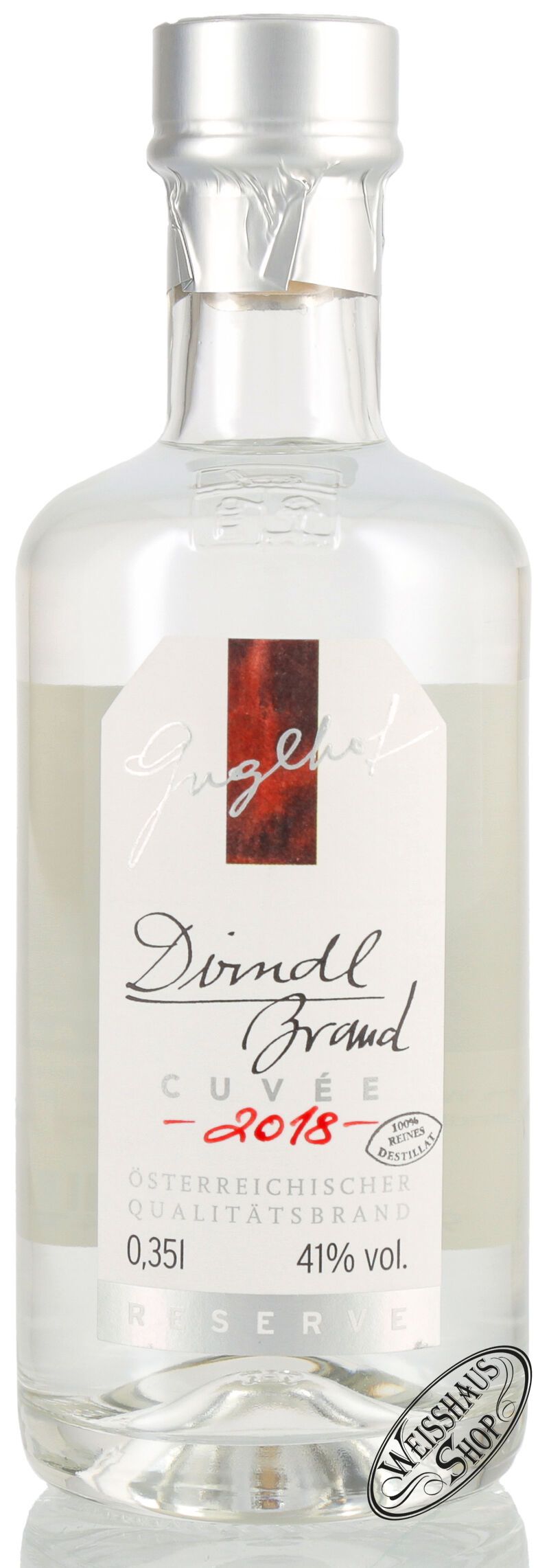 Guglhof Dirndl Brand Cuvèe 41% vol. Jahrgangsbrand 0,35l Guglhof Dirndl Brand Cuvèe 41% vol. Jahrgangsbrand 0,35l