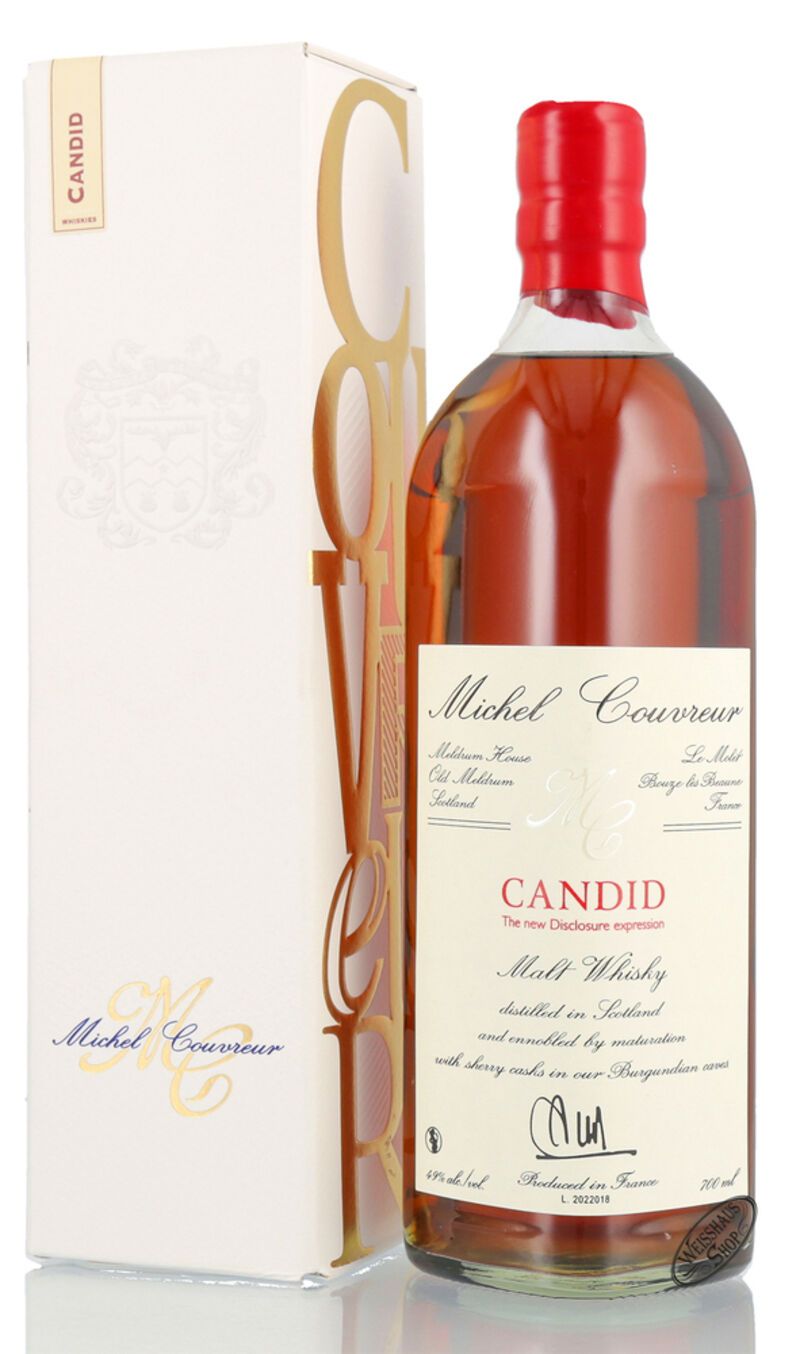 Michel Couvreur Candid Malt Whisky 49% vol. 0,70l Michel Couvreur Candid Malt Whisky 49% vol. 0,70l