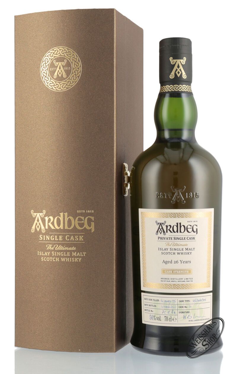 Ardbeg Private Reserve Single Cask 20 ex-Bourbon Whisky 50% vol. 0,70l Ardbeg Private Reserve Single Cask 20 ex-Bourbon Whisky 50% vol. 0,70l