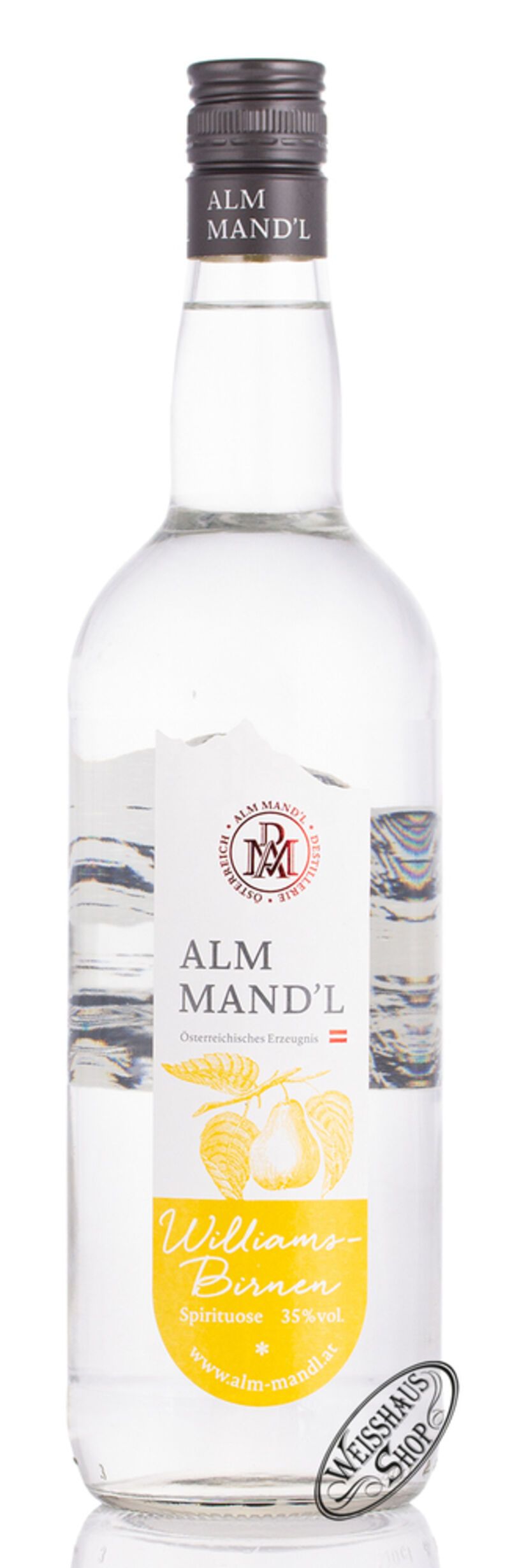 Alm Mand'l Williams Schnaps 35% vol. 1,0l B-Ware Alm Mand'l Williams Schnaps 35% vol. 1,0l B-Ware