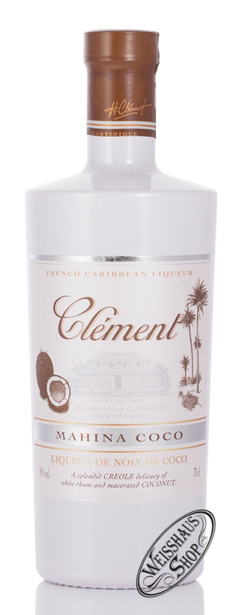 Clement Mahina Caribbean Coconut Liqueur 18% vol. 0,70l Clement Mahina Caribbean Coconut Liqueur 18% vol. 0,70l