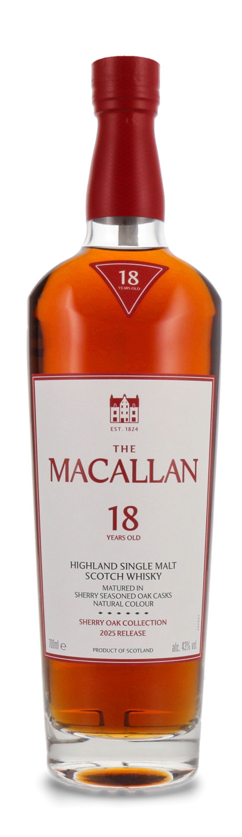 Macallan 18 YO Sherry Oak Edition 2025 Whisky 43% vol. 0,70l Macallan 18 YO Sherry Oak Edition 2025 Whisky 43% vol. 0,70l