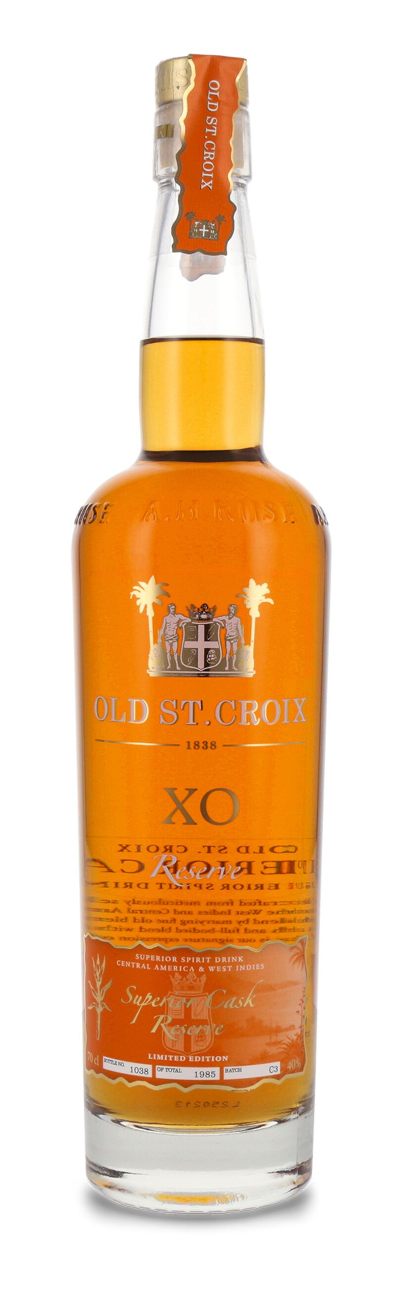 Old St. Croix XO Reserve 40% vol. 0,70l B-Ware