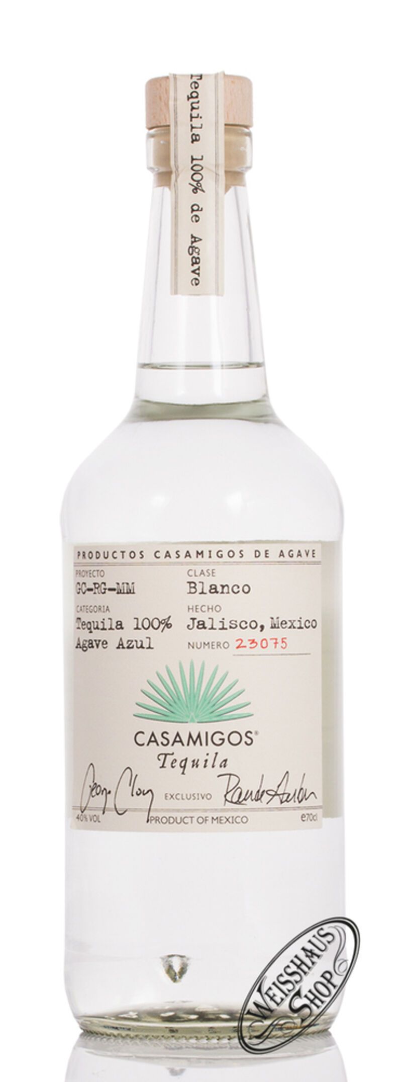 Casamigos Blanco Tequila 40% vol. 0,70l Casamigos Blanco Tequila 40% vol. 0,70l