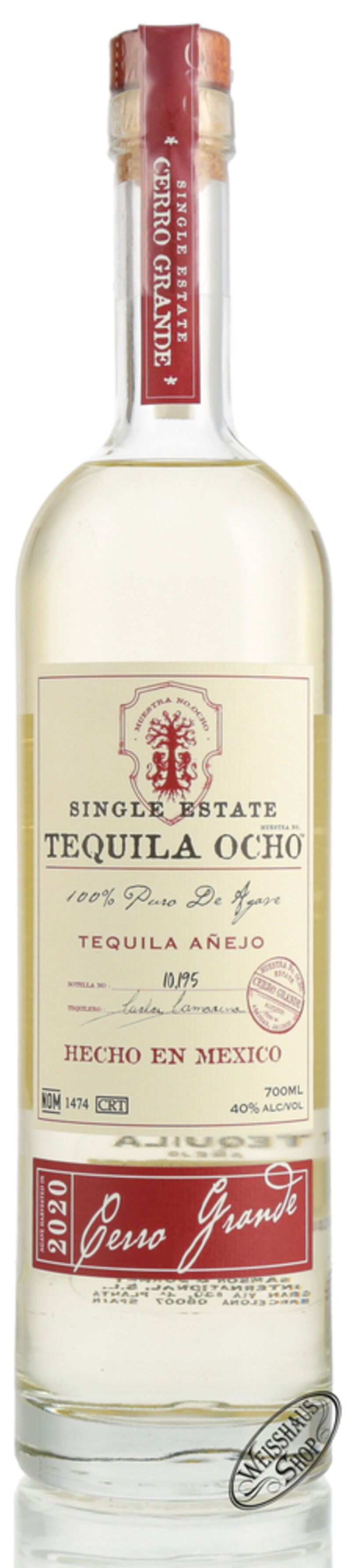 OCHO Cerro Grande Anejo Tequila 40% vol. 0,70l