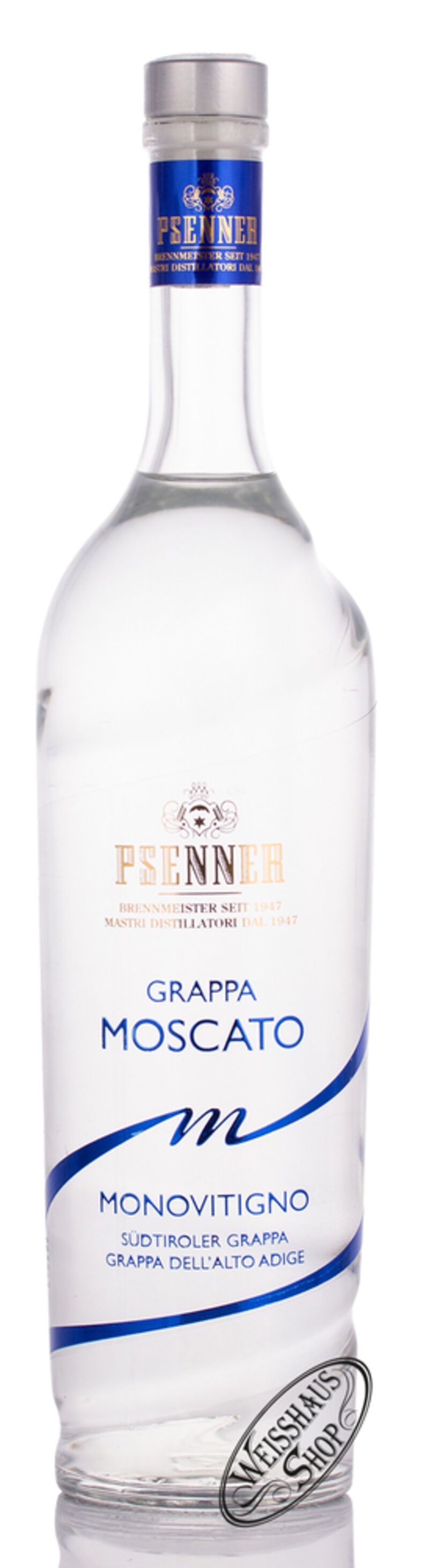 Psenner Grappa Moscato 41% vol. 0,70l Psenner Grappa Moscato 41% vol. 0,70l