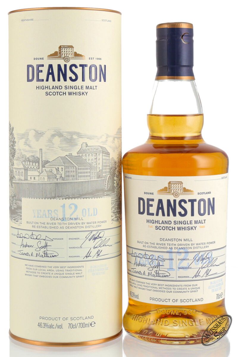Deanston 12 YO Unchillfiltered Whisky 46,3% vol. 0,70l Deanston 12 YO Unchillfiltered Whisky 46,3% vol. 0,70l