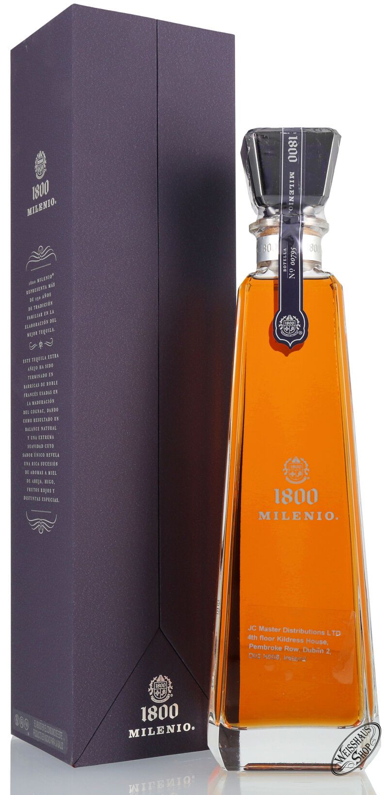 1800 Milenio Extra Anejo Tequila Jose Cuervo 38% vol. 0,70l 1800 Milenio Extra Anejo Tequila Jose Cuervo 38% vol. 0,70l