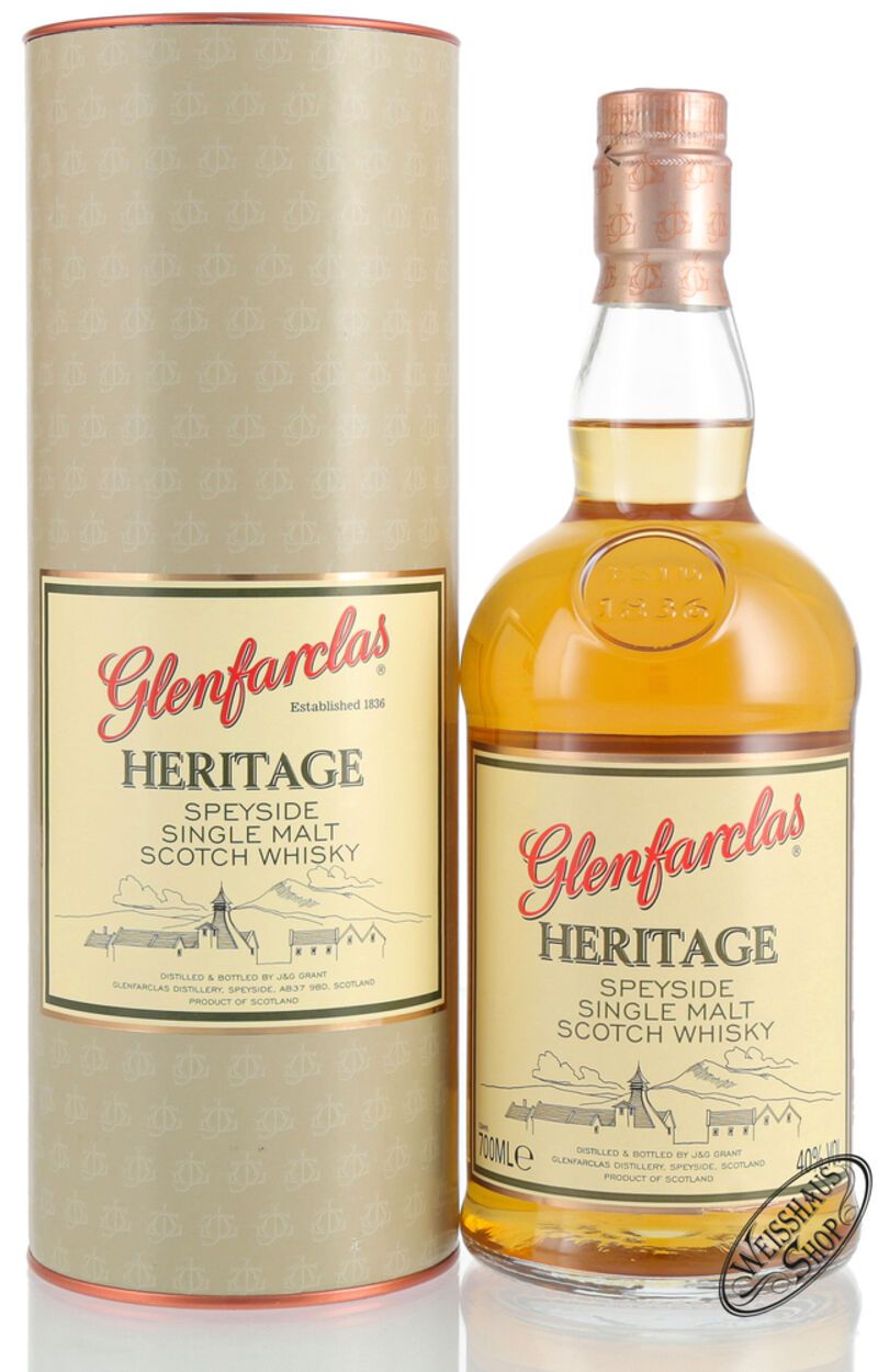 Glenfarclas Heritage Single Malt Whisky 40% vol. 0,70l Glenfarclas Heritage Single Malt Whisky 40% vol. 0,70l