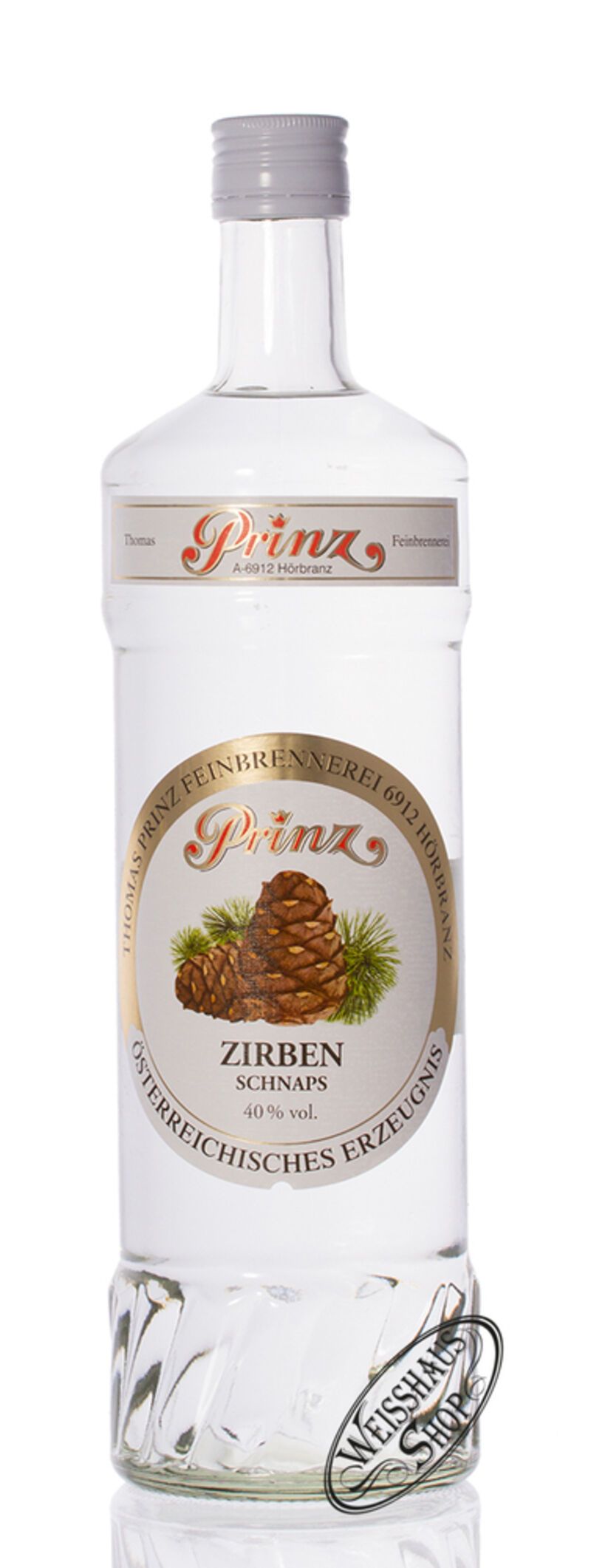 Prinz Zirben Schnaps 40% vol. 1,0l Prinz Zirben Schnaps 40% vol. 1,0l