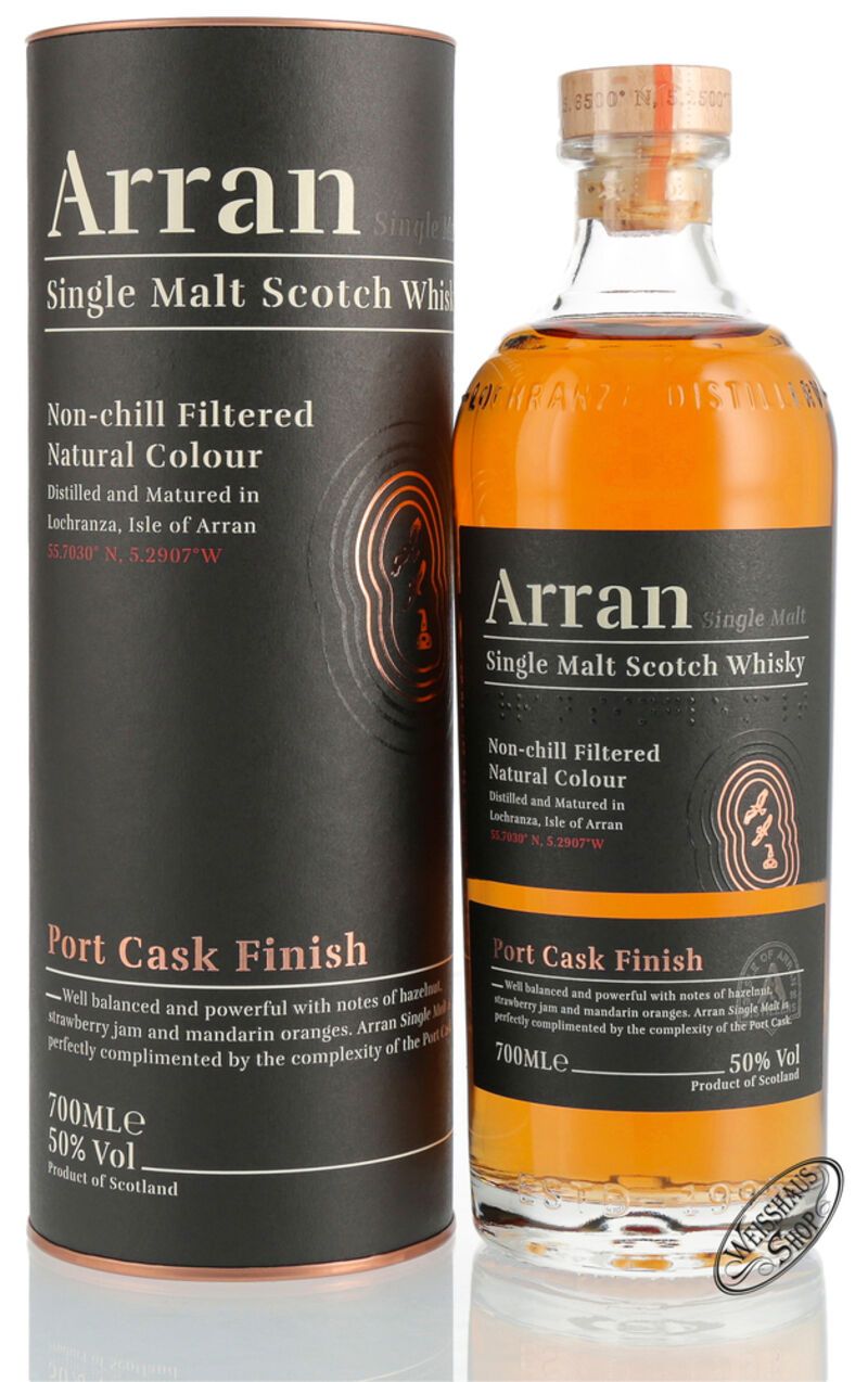 The Arran Port Cask Finish Whisky 50% vol. 0,70l The Arran Port Cask Finish Whisky 50% vol. 0,70l