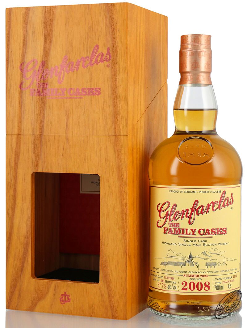 Glenfarclas Vintage 2008 Family Casks Whisky 57,7% vol. 0,70l Glenfarclas Vintage 2008 Family Casks Whisky 57,7% vol. 0,70l