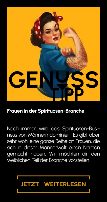 Genuss-Tipp Banner zum Thema Frauen in der Spirituosen-Branche