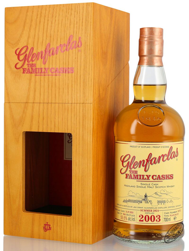 Glenfarclas Vintage 2003 Family Casks Whisky 55,5% vol. 0,70l Glenfarclas Vintage 2003 Family Casks Whisky 55,5% vol. 0,70l