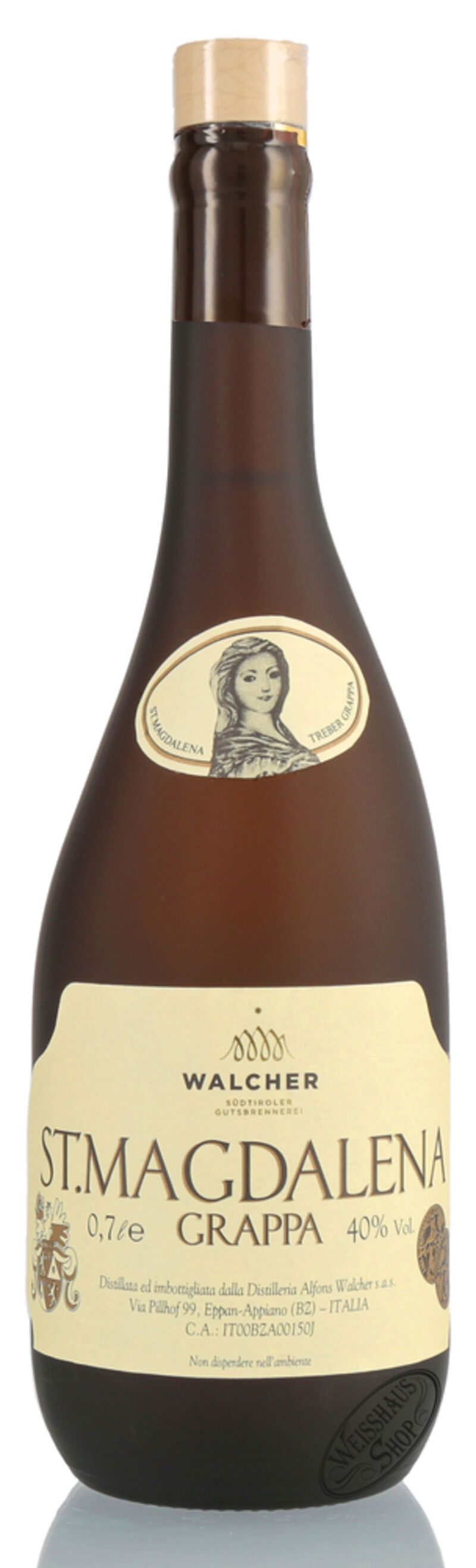 Walcher Grappa St. Magdalena 40% vol. 0,70l Walcher Grappa St. Magdalena 40% vol. 0,70l
