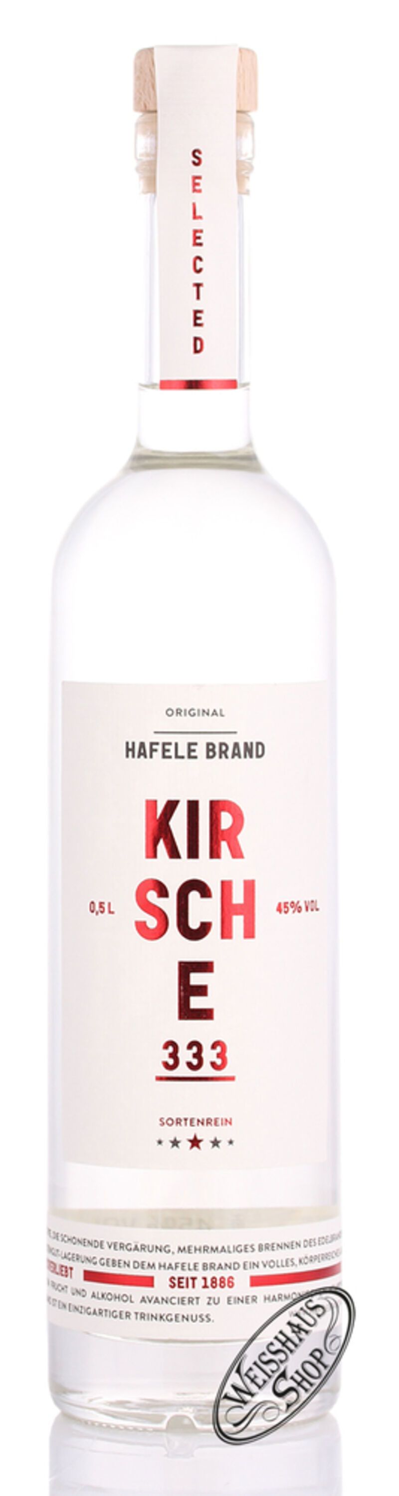 Prinz Hafele 333 Kirsche Brand 45% vol. 0,50l Prinz Hafele 333 Kirsche Brand 45% vol. 0,50l