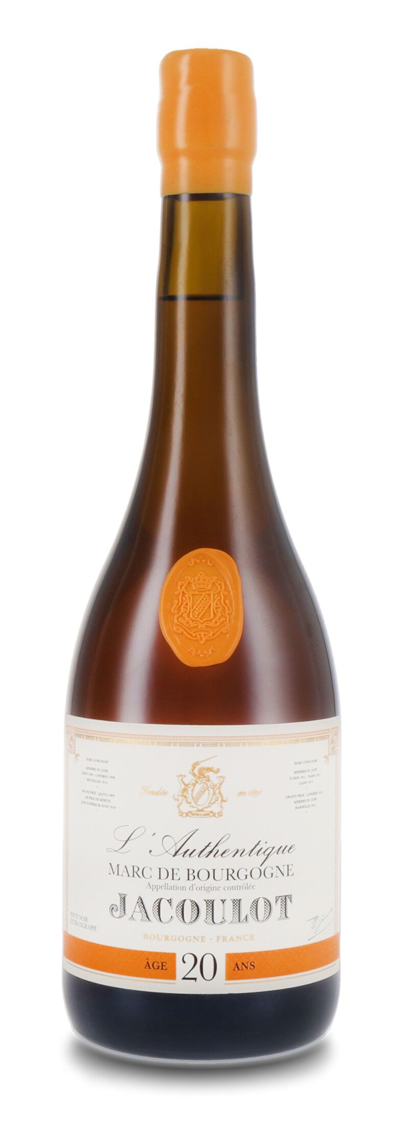 Jacoulot L'Authentique 20 YO Marc de Bourgogne 43% vol. 0,70l Jacoulot L'Authentique 20 YO Marc de Bourgogne 43% vol. 0,70l