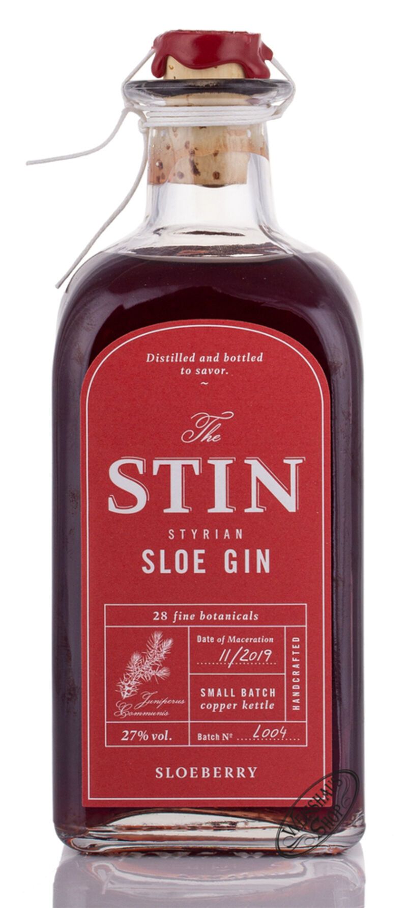The STIN Styrian Sloe Gin 27% vol. 0,50l The STIN Styrian Sloe Gin 27% vol. 0,50l