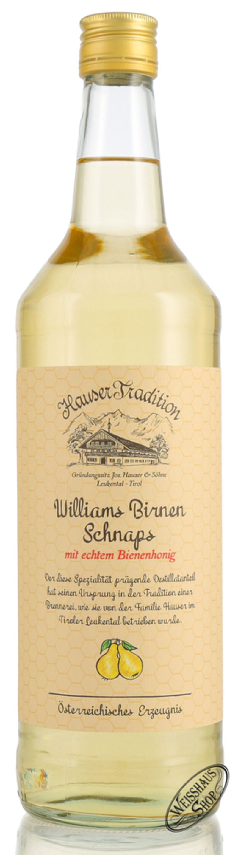 Hauser Willi mit Honig 35% vol. 1,0l Hauser Willi mit Honig 35% vol. 1,0l