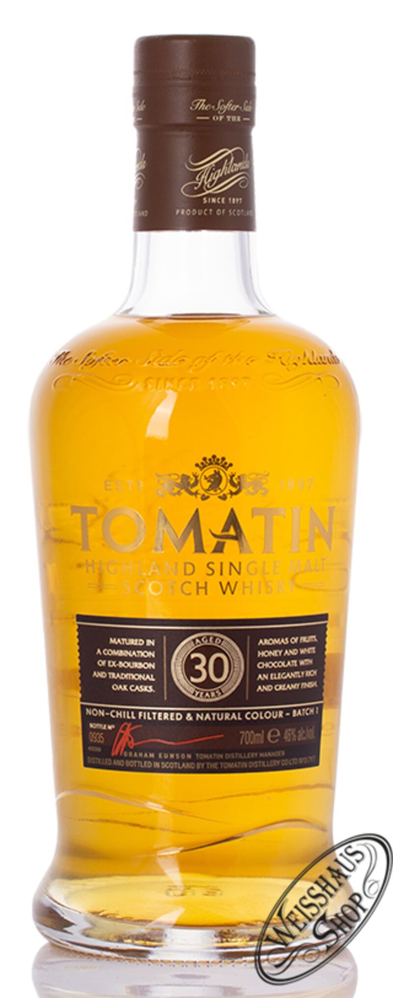 Tomatin 30 YO Single Malt Whisky 46% vol. 0,70l