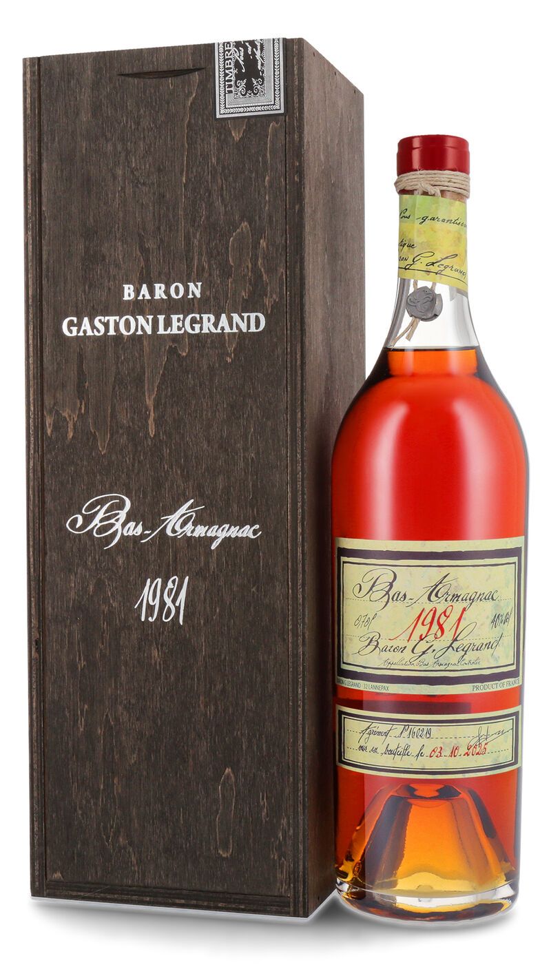 Lhéraud Baron Gaston Legrand 1981 Bas Armagnac 40% vol. 0,70l