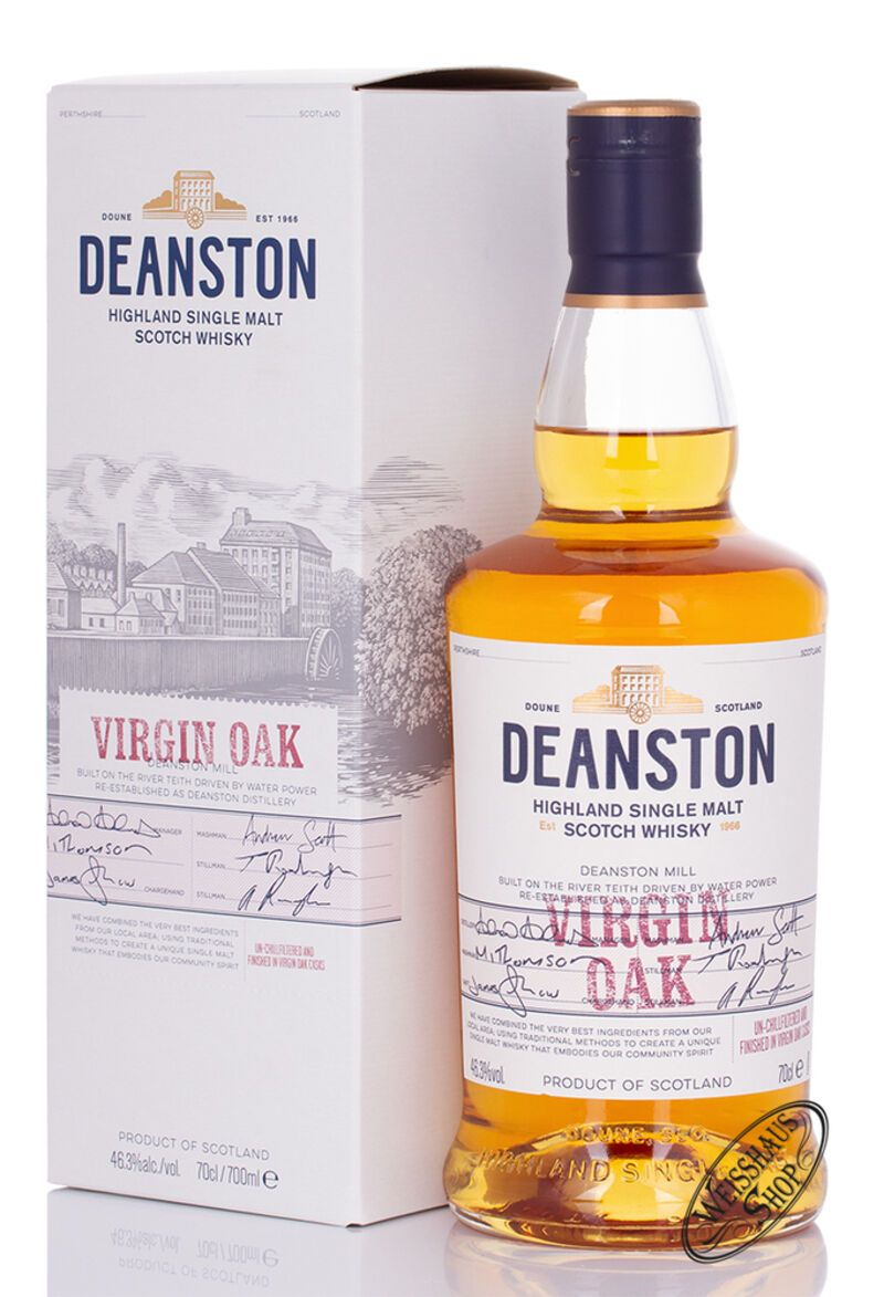 Deanston Virgin Oak Whisky 46,3% vol. 0,70l Deanston Virgin Oak Whisky 46,3% vol. 0,70l