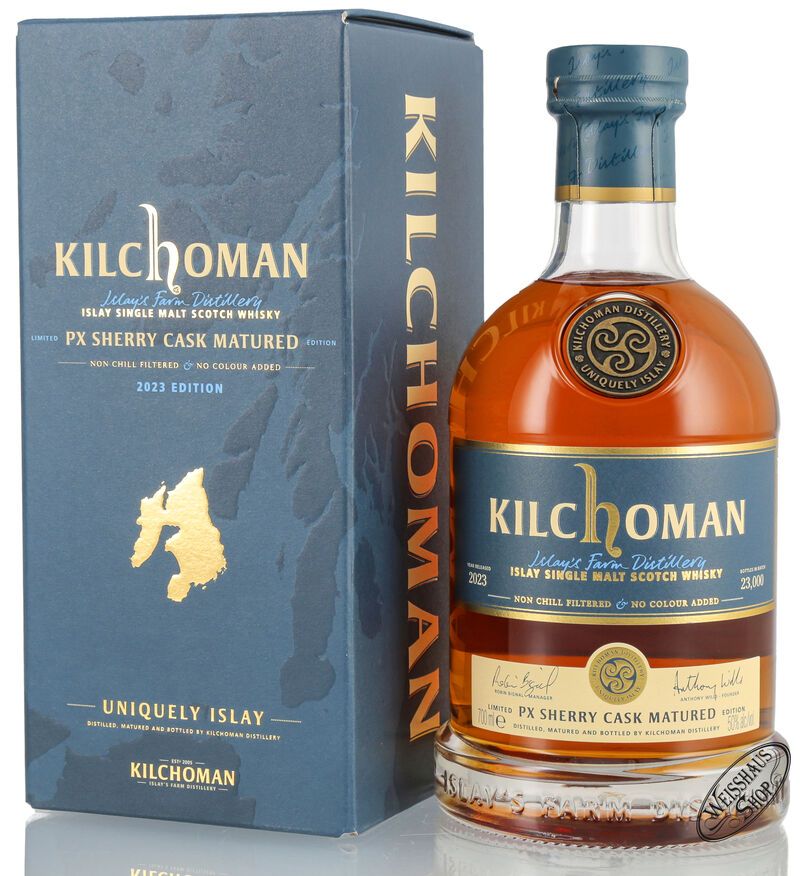 Kilchoman PX Sherry Cask Matured Islay Whisky 50% vol. 0,70l Kilchoman PX Sherry Cask Matured Islay Whisky 50% vol. 0,70l
