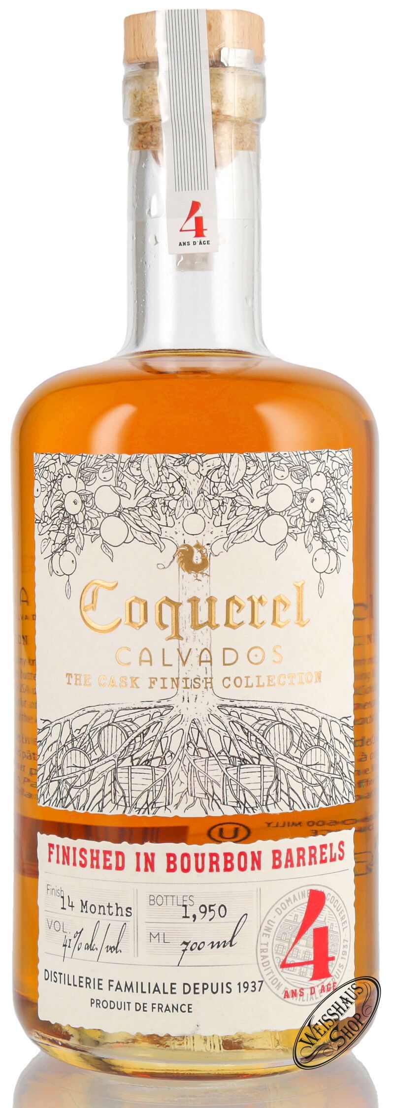 Domaine du Coquerel Bourbon Barrel Finished Calvados 41% vol. 0,70l