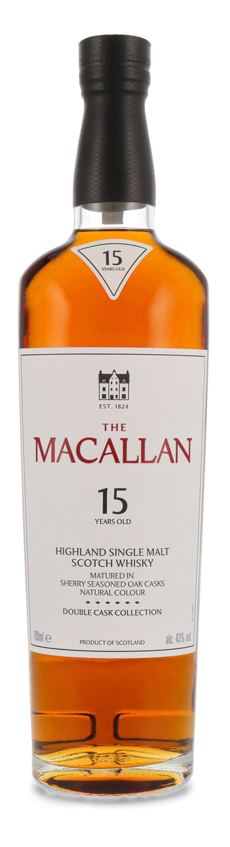 Macallan 15 YO Double Cask Whisky 43% vol. 0,70l B-Ware