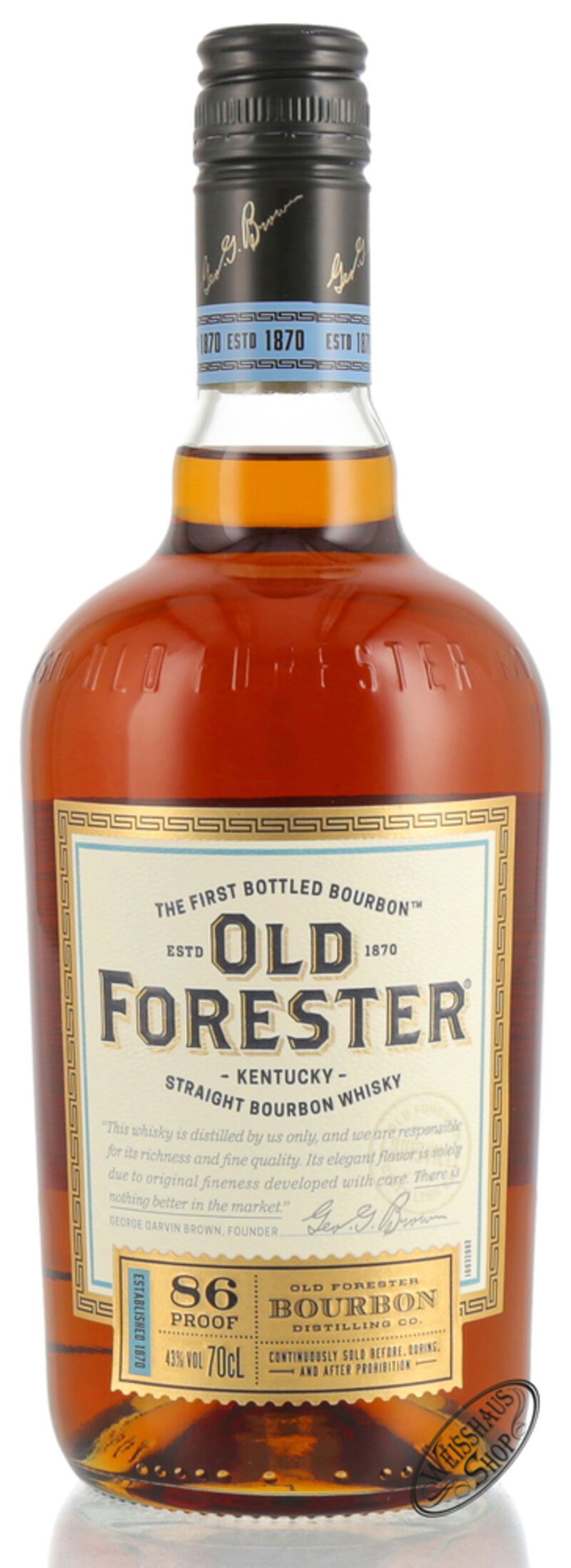 Old Forester Kentucky Straight Bourbon Whiskey 43% vol. 0,70l