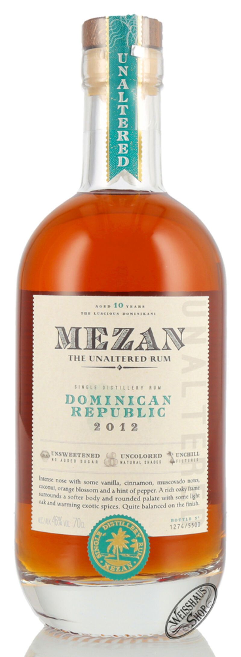 Mezan Dominican Republic 2012 Rum 46% vol. 0,70l