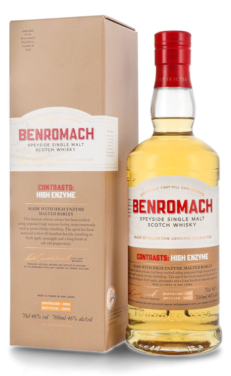 Benromach High Enzyme Vintage 2012 Whisky 46% vol. 0,70l Benromach High Enzyme Vintage 2012 Whisky 46% vol. 0,70l