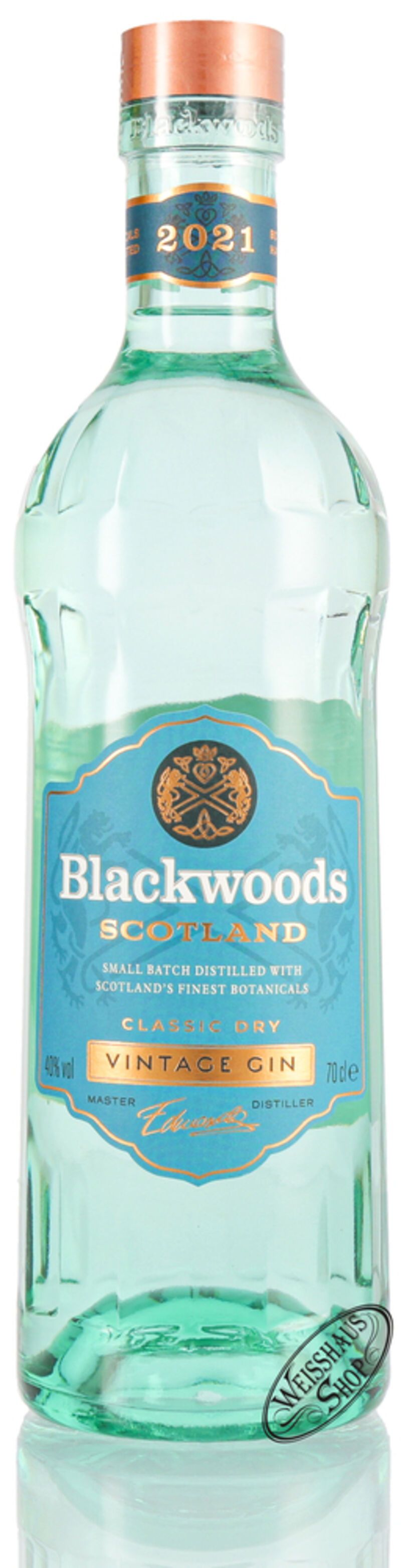 Blackwood's Vintage Dry Gin 2021 40% vol. 0,70l Blackwood's Vintage Dry Gin 2021 40% vol. 0,70l