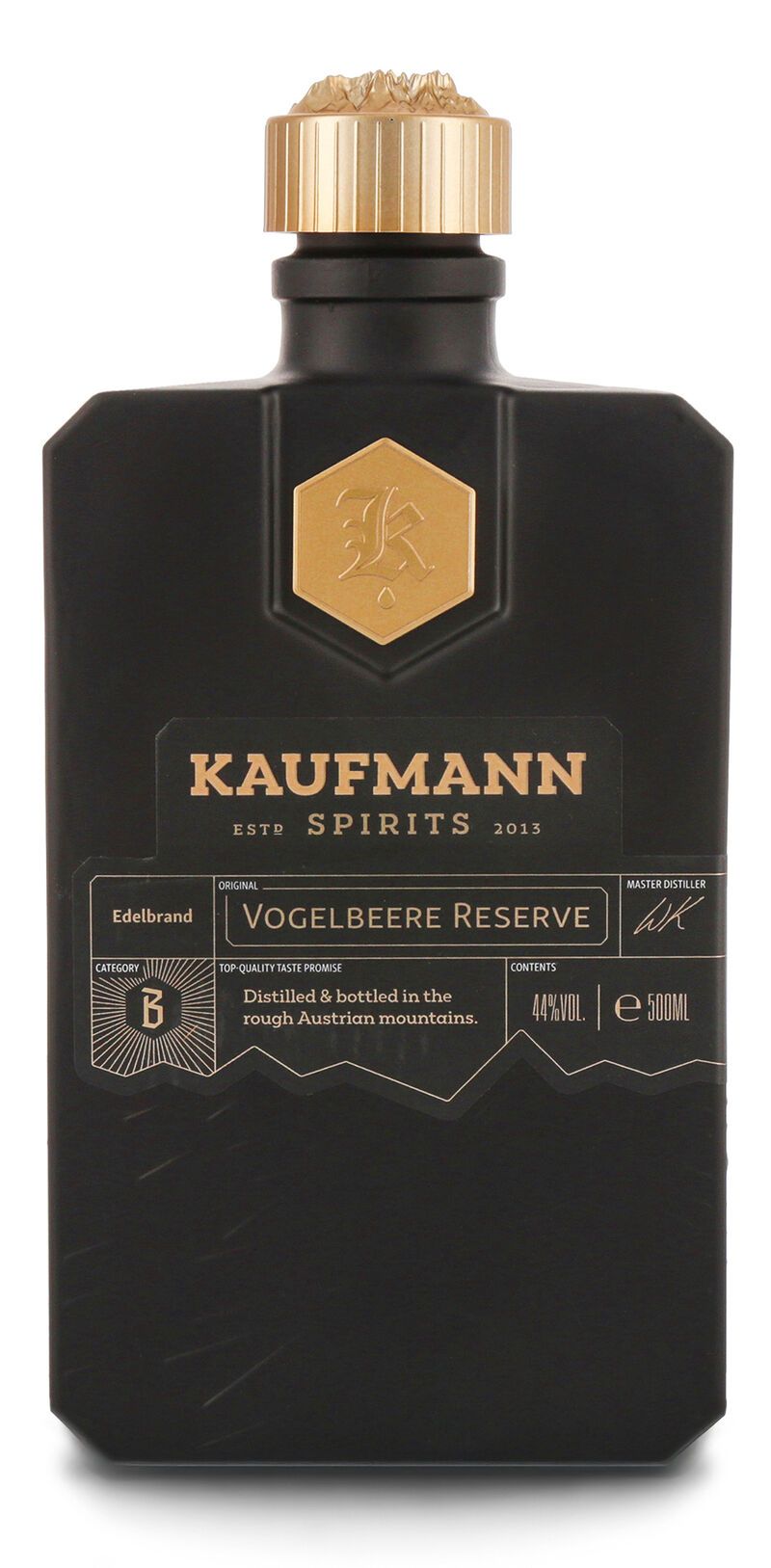 Kaufmann Spirits Vogelbeere Reserve aus dem Maulbeerfass 44% vol. 0,50l Kaufmann Spirits Vogelbeere Reserve aus dem Maulbeerfass 44% vol. 0,50l