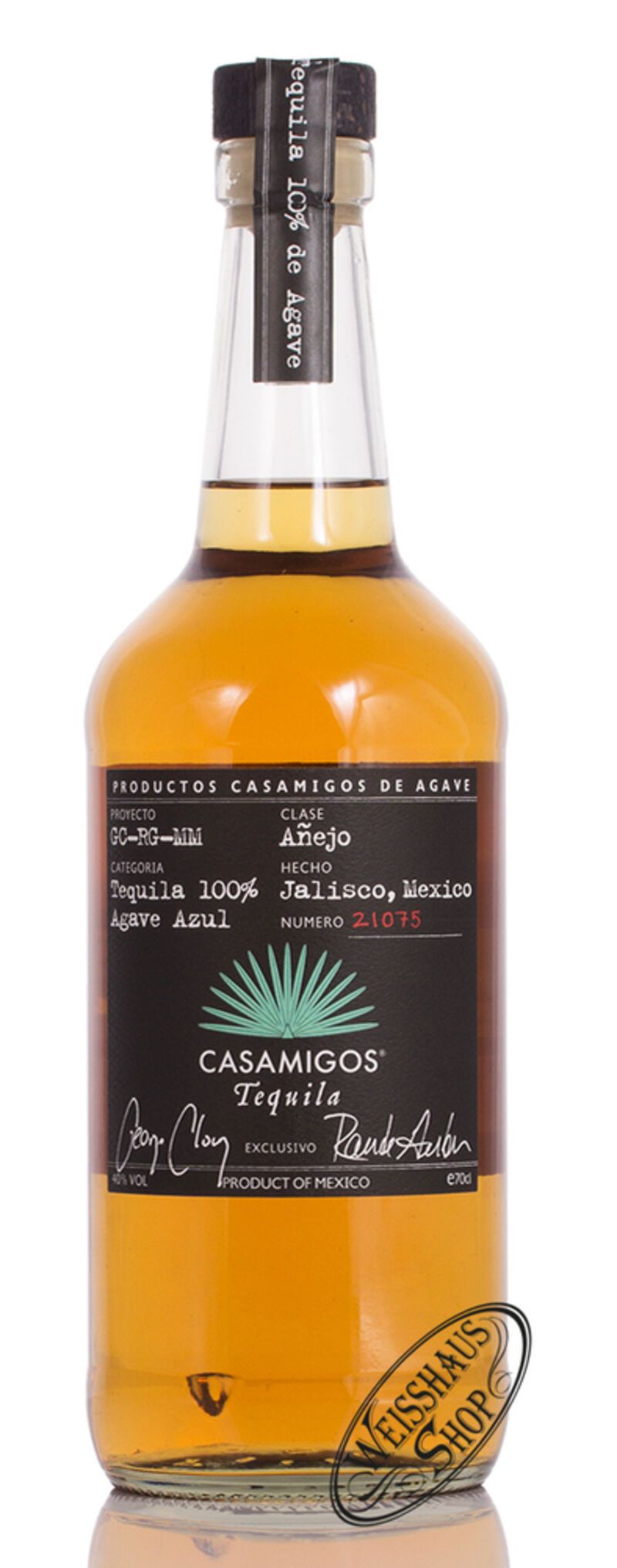 Casamigos Anejo Tequila 40% vol. 0,70l Casamigos Anejo Tequila 40% vol. 0,70l