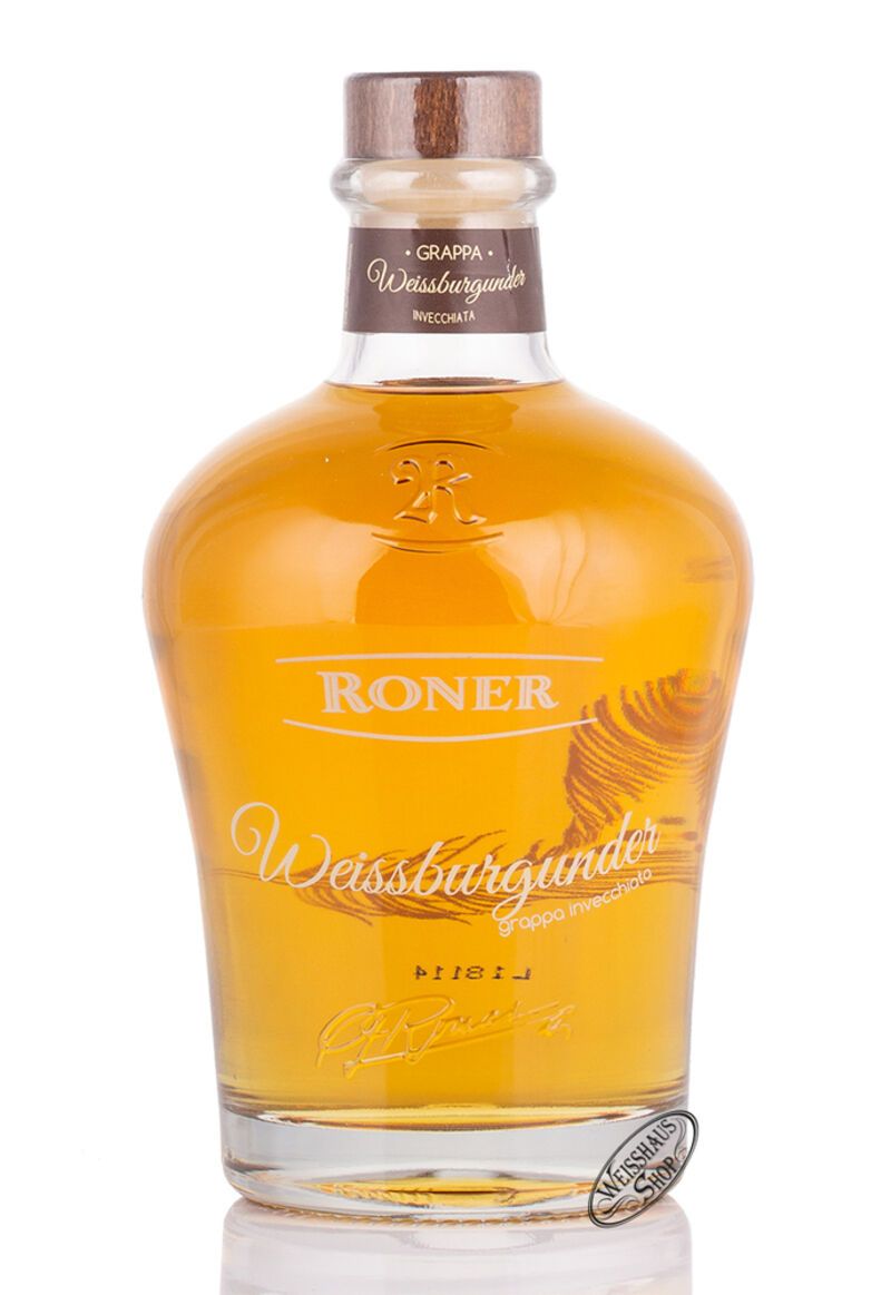 Roner Grappa Weissburgunder 40% vol. 0,70l Roner Grappa Weissburgunder 40% vol. 0,70l
